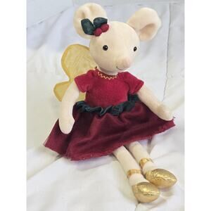 Vtg Jellycat Large 16” Sugar Plum Fairy Mouse Stuffed Nursery Decor Ballerina